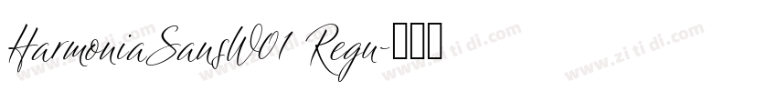 HarmoniaSansW01 Regu字体转换